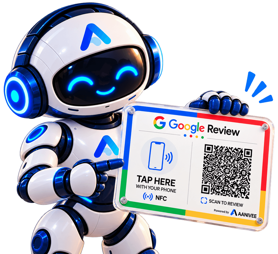 Maskot Aanivee dengan solusi review digital
